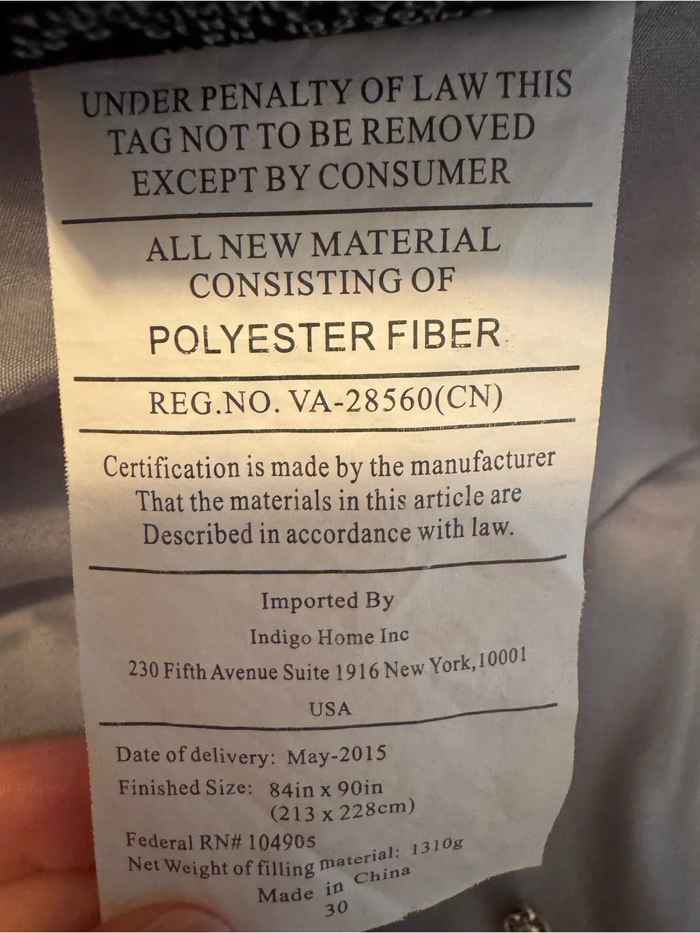 Cynthia Rowley Light Gray Ruched Comforter with 2 Pillow Shams